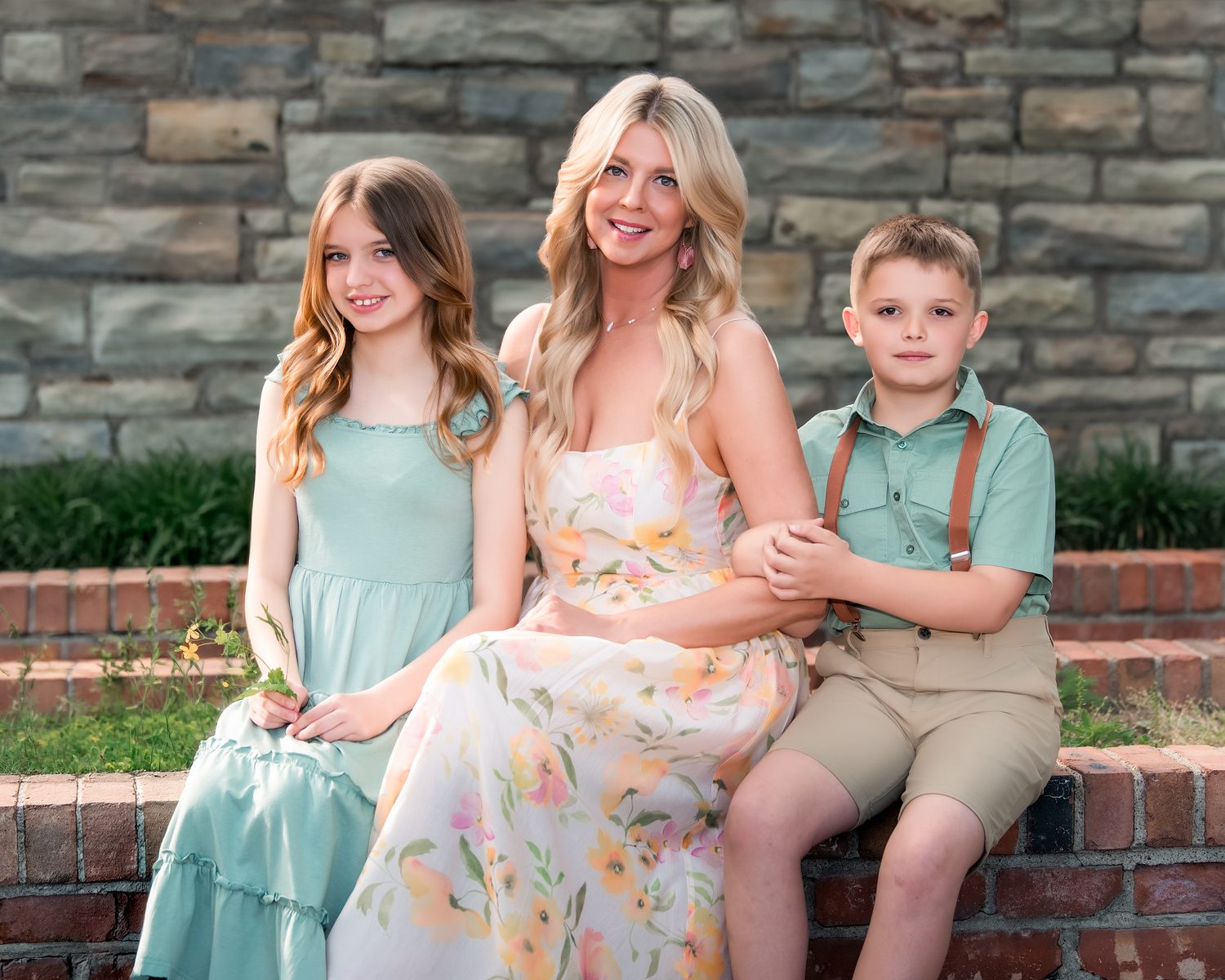 Family of four fine art portrait, Ohio Valley